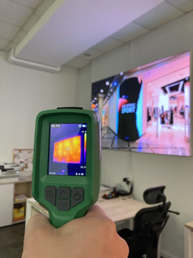 LED экран греется — это нормально? Смотрим через тепловизор