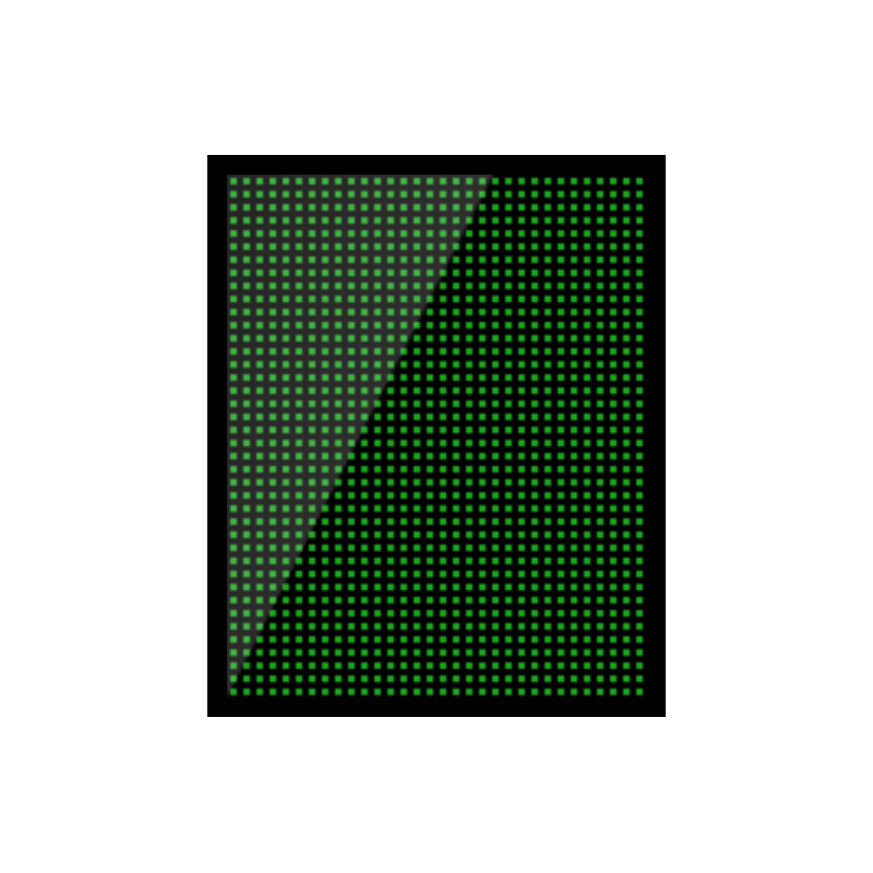Монохромная видеовывеска LedTS 64×80 см P10 (Зеленый)