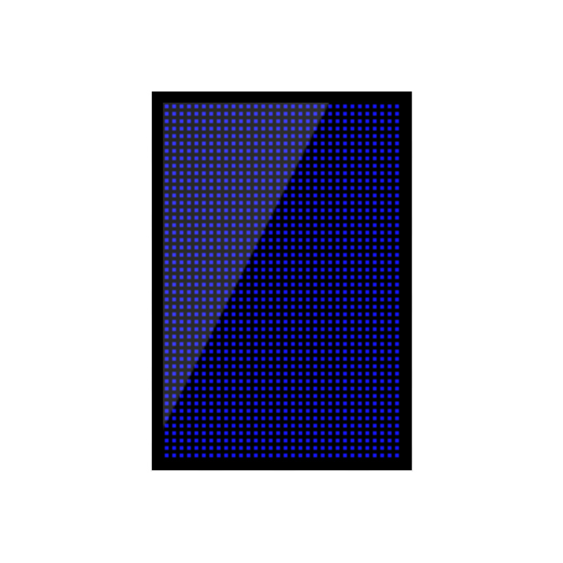 Монохромная видеовывеска LedTS 64×96 см P10 (Синий)