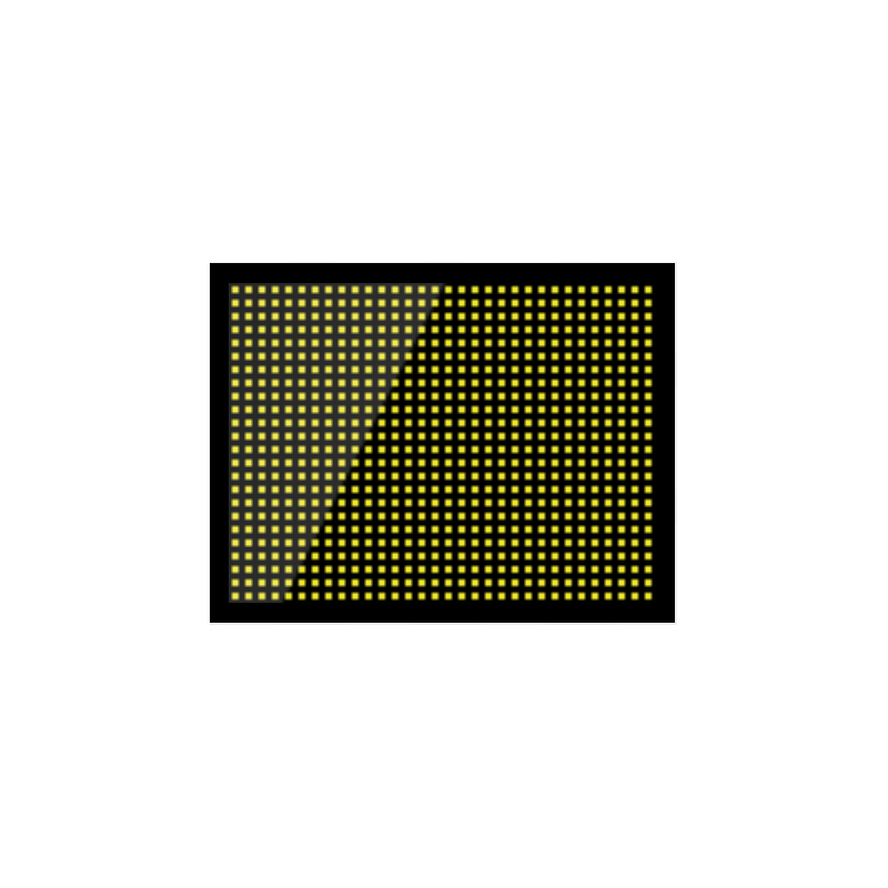 Монохромная видеовывеска LedTS 64×48 см P10 (Желтый)