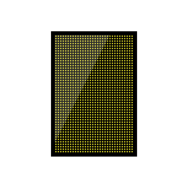 Монохромная видеовывеска LedTS 64×96 см P10 (Желтый)