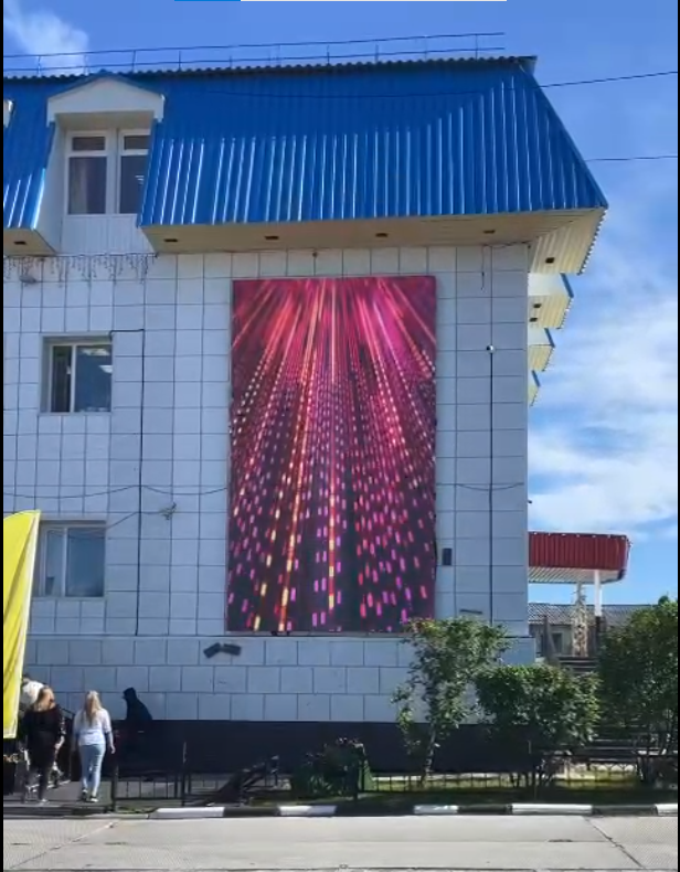 Уличный экран для Приуральской ЦКС, ЯНАО