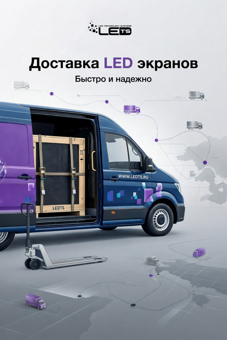доставка led экранов по всей России
